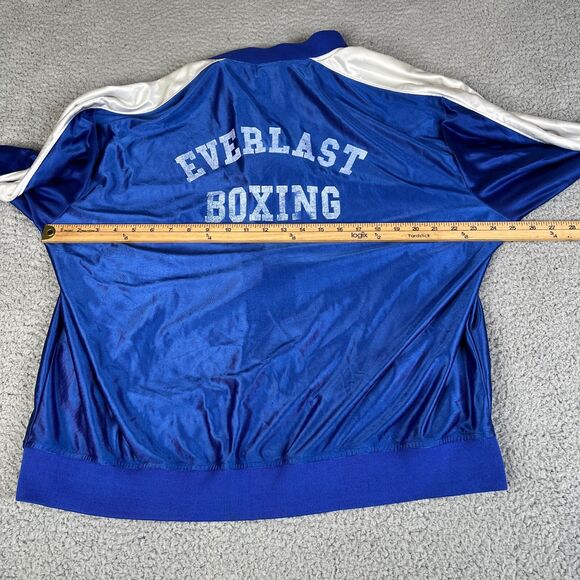 Everlast Boxing Track Jacket Mens Large Blue Full Zip Long Sleeve Pockets Y2K - Picture 11 of 15